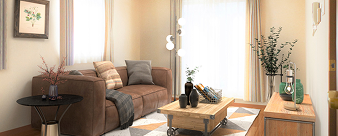 グランセンス吉川美南パークサイドコート・セントラルレジデンスのバーチャルステージング